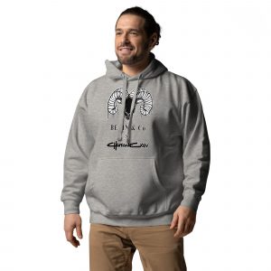 unisex premium hoodie carbon grey left front