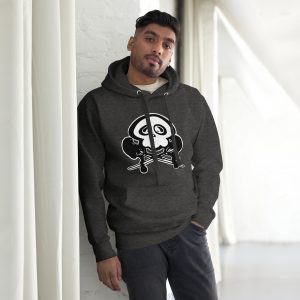 unisex premium hoodie charcoal heather front