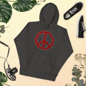 unisex premium hoodie charcoal heather front