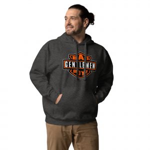 unisex premium hoodie charcoal heather front