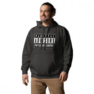 unisex premium hoodie charcoal heather left front