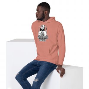 unisex premium hoodie dusty rose left front