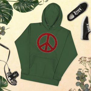 unisex premium hoodie forest green front