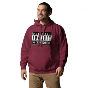 unisex premium hoodie maroon left front