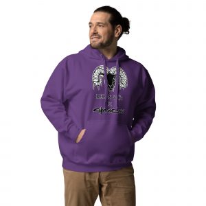 unisex premium hoodie purple front