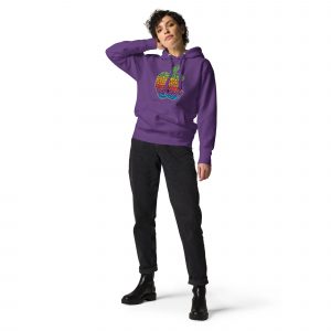 unisex premium hoodie purple front 6591976909306