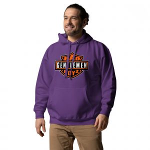 unisex premium hoodie purple left front