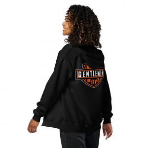 unisex heavy blend zip hoodie black back