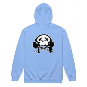 unisex heavy blend zip hoodie carolina blue back