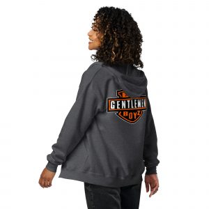 unisex heavy blend zip hoodie dark heather back