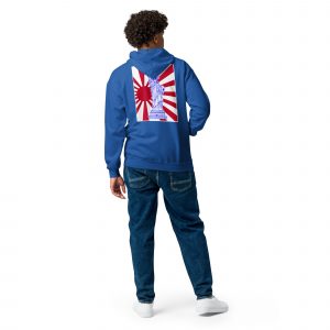 unisex heavy blend zip hoodie royal back