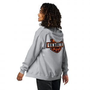 unisex heavy blend zip hoodie sport grey back