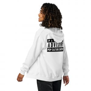 unisex heavy blend zip hoodie white back