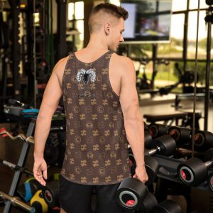 unisex tank top chamane's brown monogram