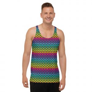 unisex tank top – zig zag psycofun