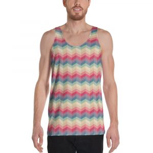 unisex tank top – zig zag sunshine