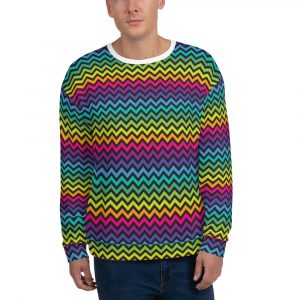 unisex sweatshirt – zig zag psycofun