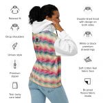 unisex zip hoodie – zig zag sunshine blend