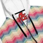 unisex zip hoodie – zig zag sunshine blend