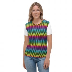 women's t shirt – zig zag psycofun blend