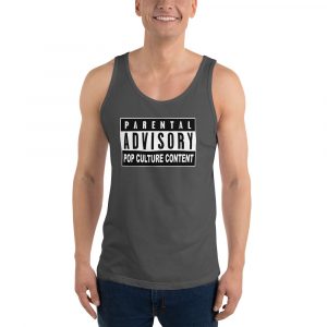 men's tank top pop culture ad