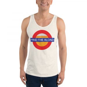 men's tank top mind the blond