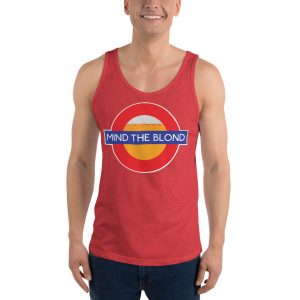 men's tank top mind the blond