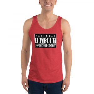 men's tank top pop culture ad