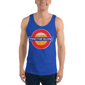 men's tank top mind the blond