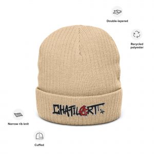 ribbed knit beanie chatilart