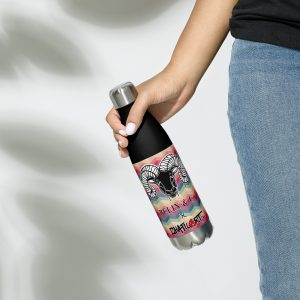 stainless steel water bottle zig zag sunshine