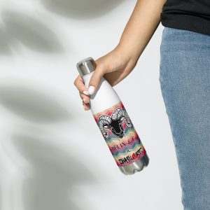 stainless steel water bottle zig zag sunshine