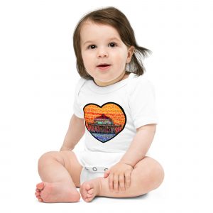 baby short sleeve one piece huttington pier