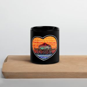 HUTTINGTON PIER,Mug noir brillant