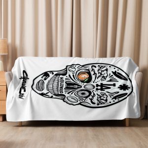 Sherpa blanket,LA SKULL