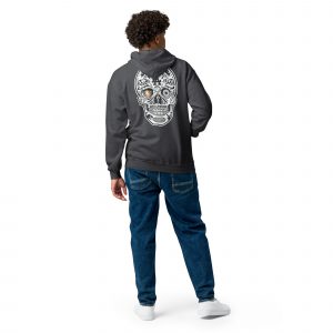 unisex heavy blend zip hoodie la skull