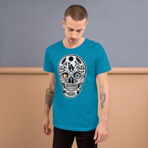 unisex t shirt la skull