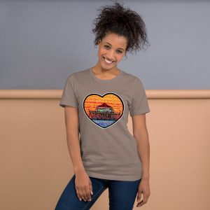 HUTTINGTON PIER,T-shirt unisexe