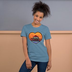 unisex t shirt huttington pier