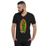 unisex short sleeve v neck t shirt guadalupe