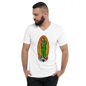 T-Shirt à manches courtes et col V unisexe - GUADALUPE