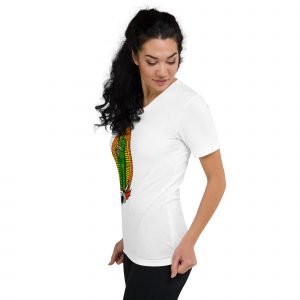 unisex short sleeve v neck t shirt guadalupe