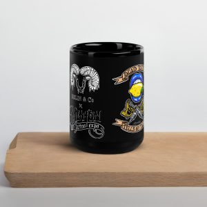 MENTON TATTOO EXPO,Black Glossy Mug