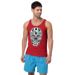 men's tank top la skull