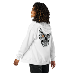 unisex heavy blend zip hoodie la skull