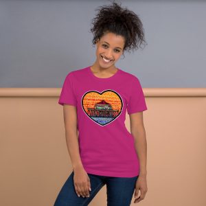 unisex t shirt huttington pier