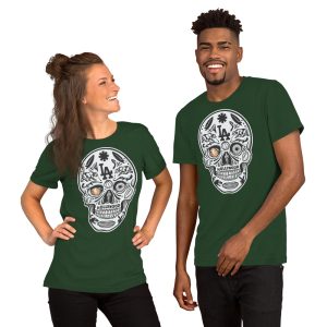 unisex t shirt la skull