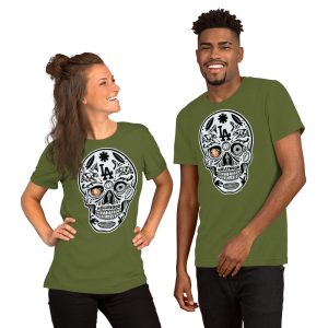 unisex t shirt la skull