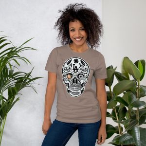 unisex t shirt la skull (pastel)