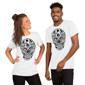 unisex t shirt la skull